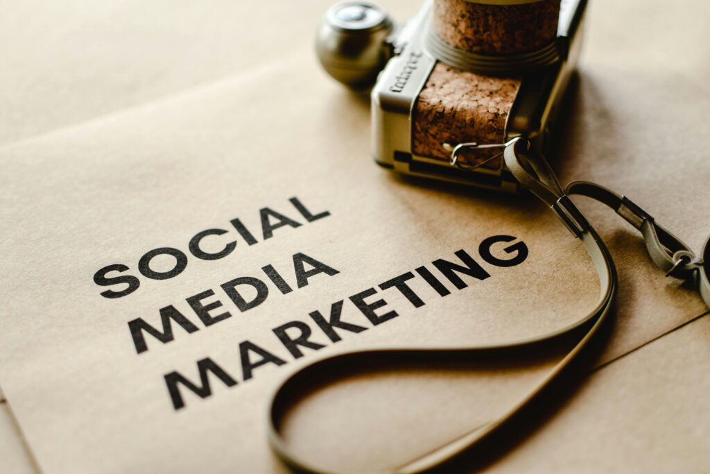 Best Digital Marketing Institute in Ghaziabad: Start Your Career with Industry-Oriented Training Close-up of a camera placed on brown paper with